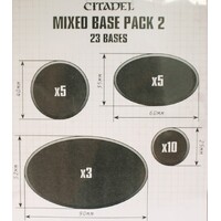 Citadel Mixed Base Pack 2 – 23 stk baser Rund 25+40 mm, oval 60x35+90x52 mm